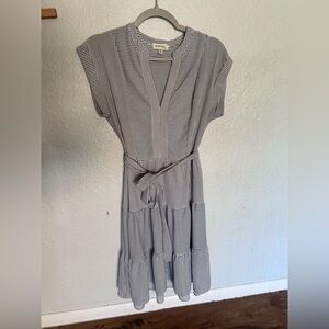 Striped Black and White Dress